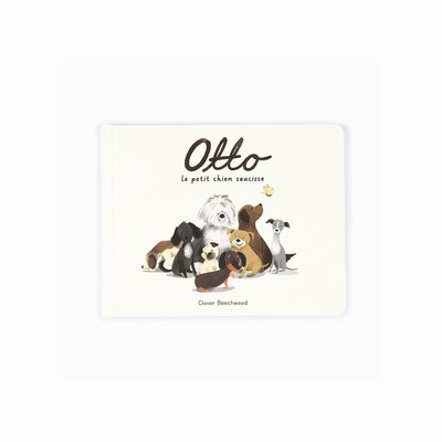 Jellycat Otto Le Petit Chien Saucisse Livre and Otto Sausage Dog Medium USA | 65237ZNAM